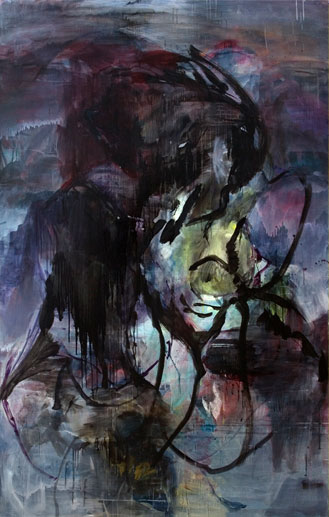 Becoming monalisa 240x150cm 2009